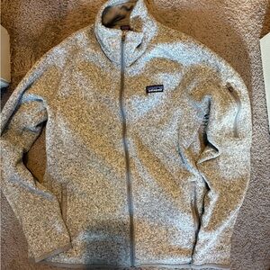 Patagonia Gray Full-Zip Fleece Jacket
